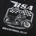 Black - Side - BSA Mens Made In Birmingham Cotton T-Shirt