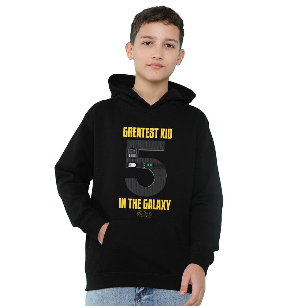 Athletic Heather - Front - Star Wars Childrens-Kids Greatest Kid Darth Vader Hoodie