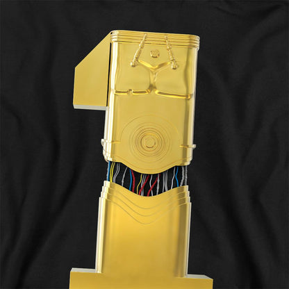 Athletic Heather - Back - Star Wars Childrens-Kids C3PO 1 Hoodie