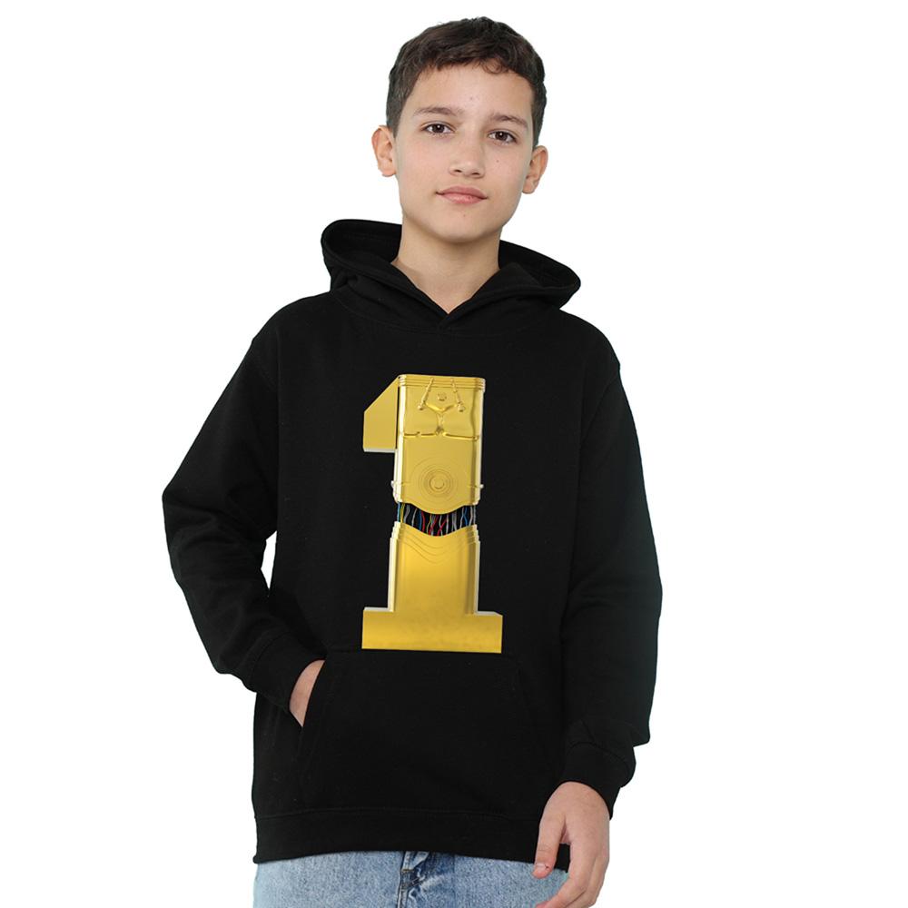 Athletic Heather - Front - Star Wars Childrens-Kids C3PO 1 Hoodie