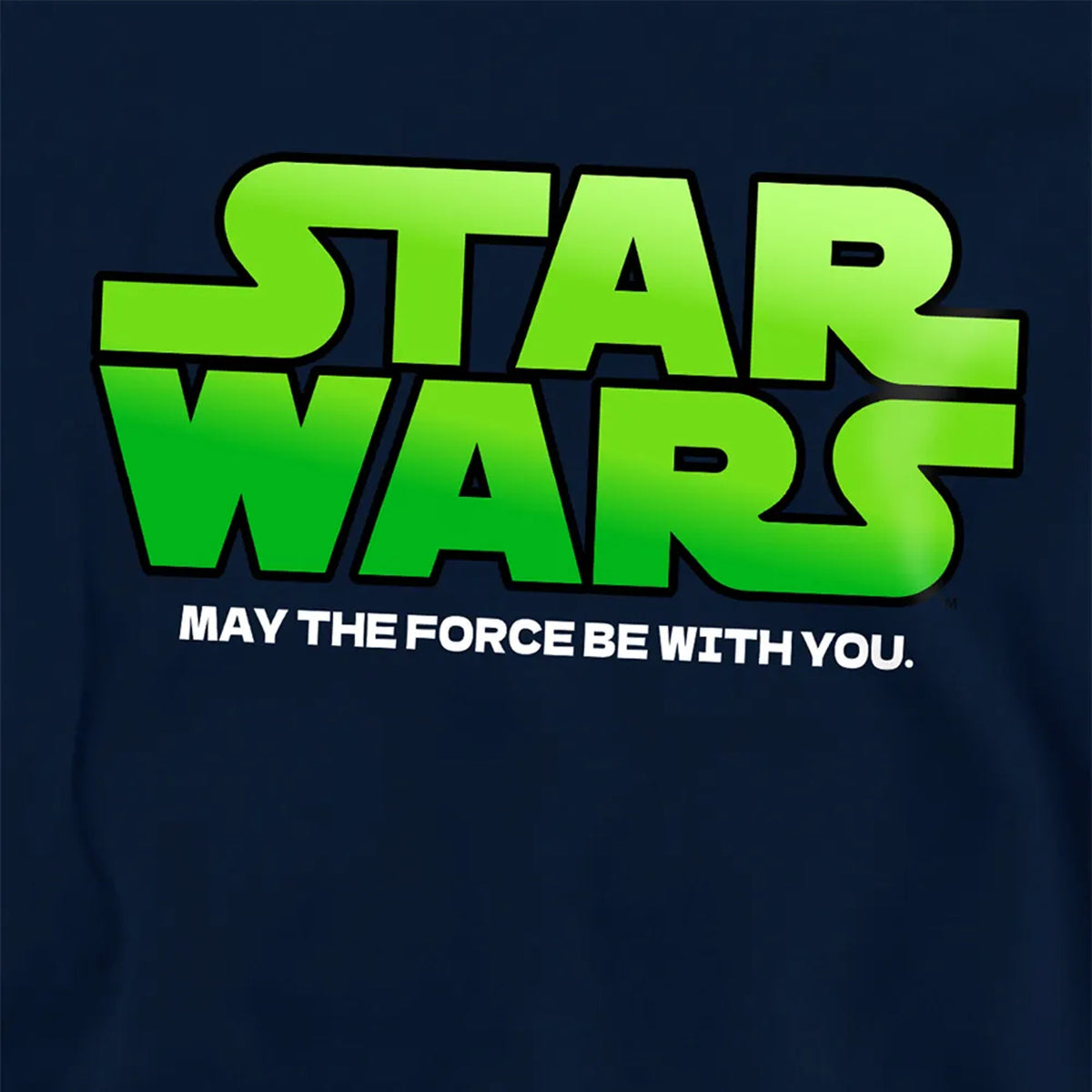 Navy - Side - Star Wars Childrens-Kids Gradient Logo Hoodie