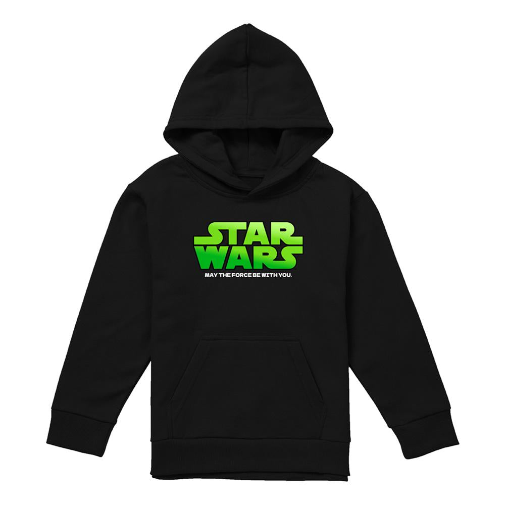 Black - Lifestyle - Star Wars Childrens-Kids Gradient Logo Hoodie