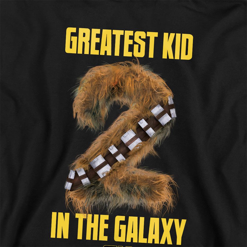 Athletic Heather - Back - Star Wars Childrens-Kids Greatest Kid Chewbacca Hoodie