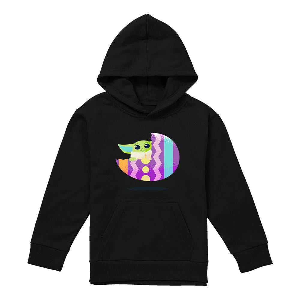 Black - Lifestyle - Star Wars Childrens-Kids Easter Egg Ride Grogu Hoodie