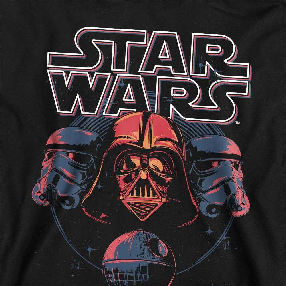 Black - Side - Star Wars Childrens-Kids Trio Hoodie