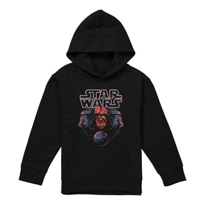 Black - Front - Star Wars Childrens-Kids Trio Hoodie