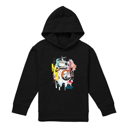 Black - Lifestyle - Star Wars Childrens-Kids BB-8 Abstract Hoodie