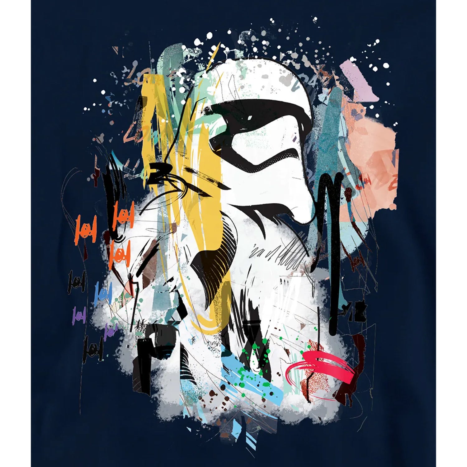 Navy - Close up - Star Wars Childrens-Kids Stormtrooper Abstract Hoodie