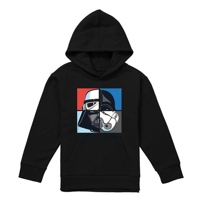 Navy - Lifestyle - Star Wars Childrens-Kids Darth Vader & Stormtrooper Squares Hoodie