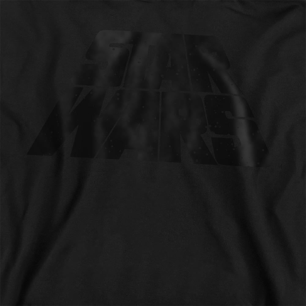 Black - Back - Star Wars Childrens-Kids Retro Galaxy Hoodie