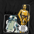 Black - Side - Star Wars Childrens-Kids Manga Droids R2-D2 & C3PO Hoodie