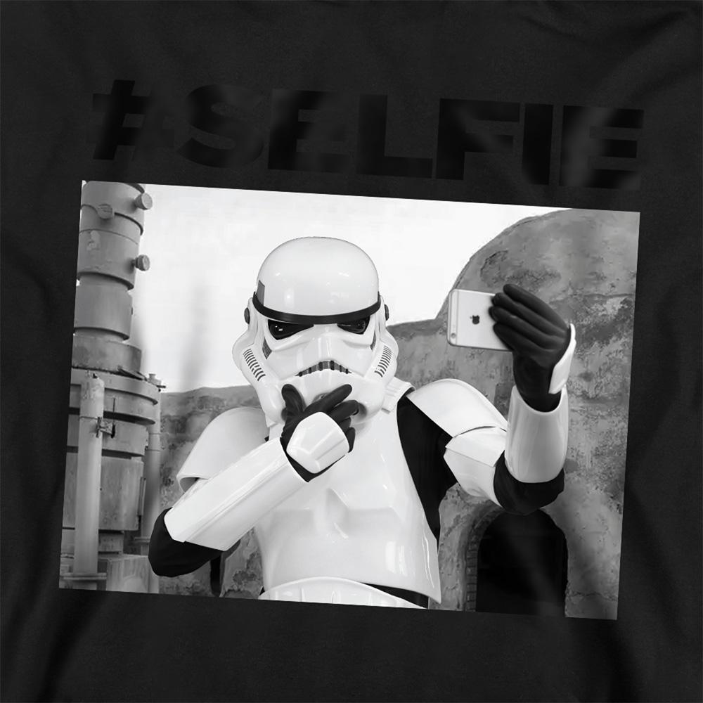 Navy - Back - Star Wars Childrens-Kids Original Stormtrooper Selfie Hoodie