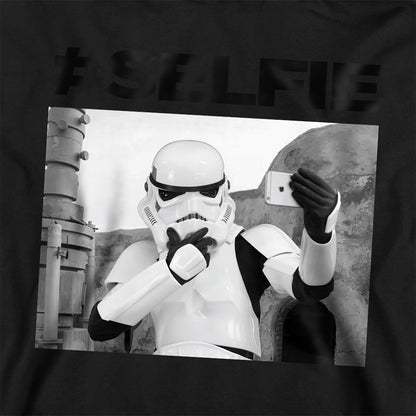 Navy - Back - Star Wars Childrens-Kids Original Stormtrooper Selfie Hoodie