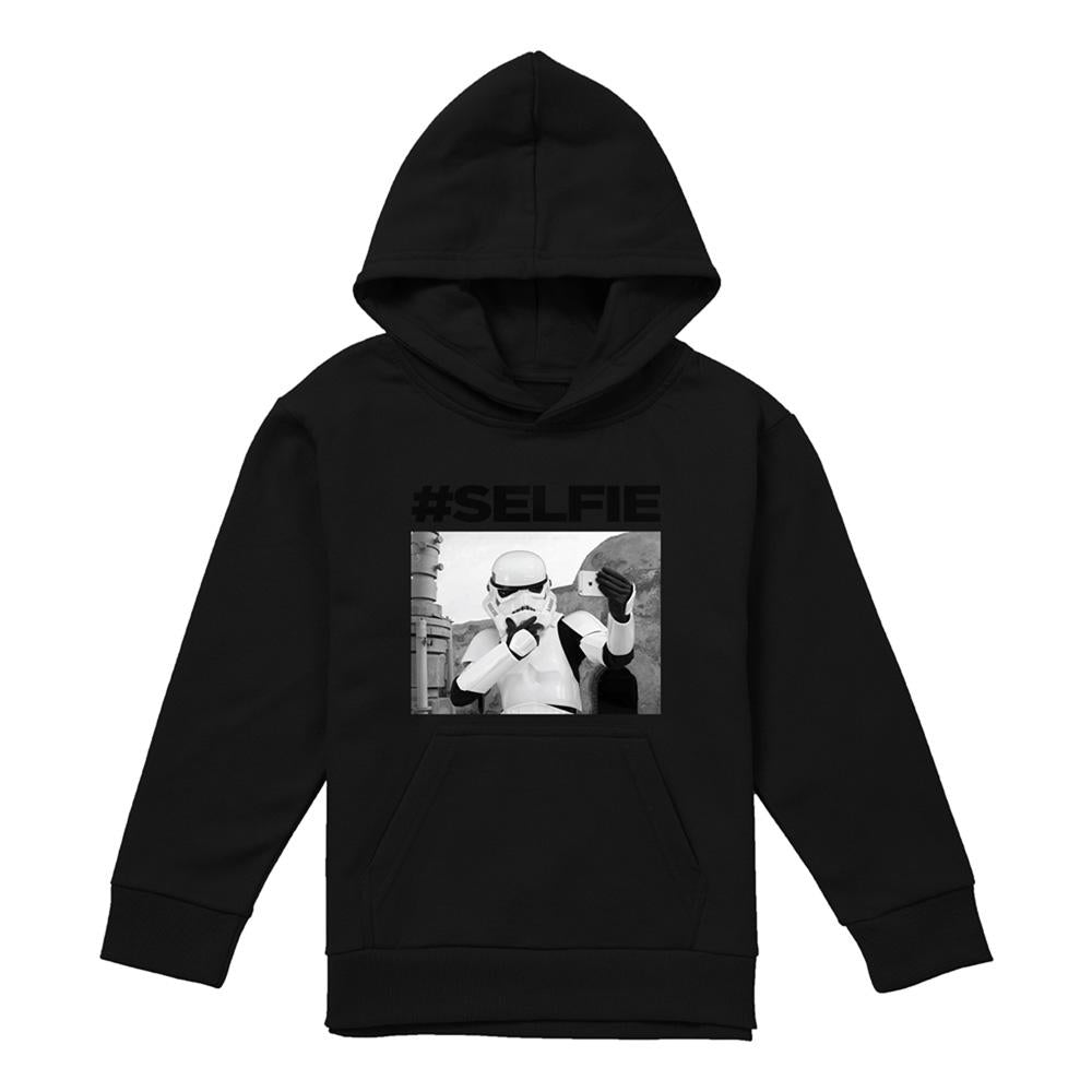 Navy - Lifestyle - Star Wars Childrens-Kids Original Stormtrooper Selfie Hoodie