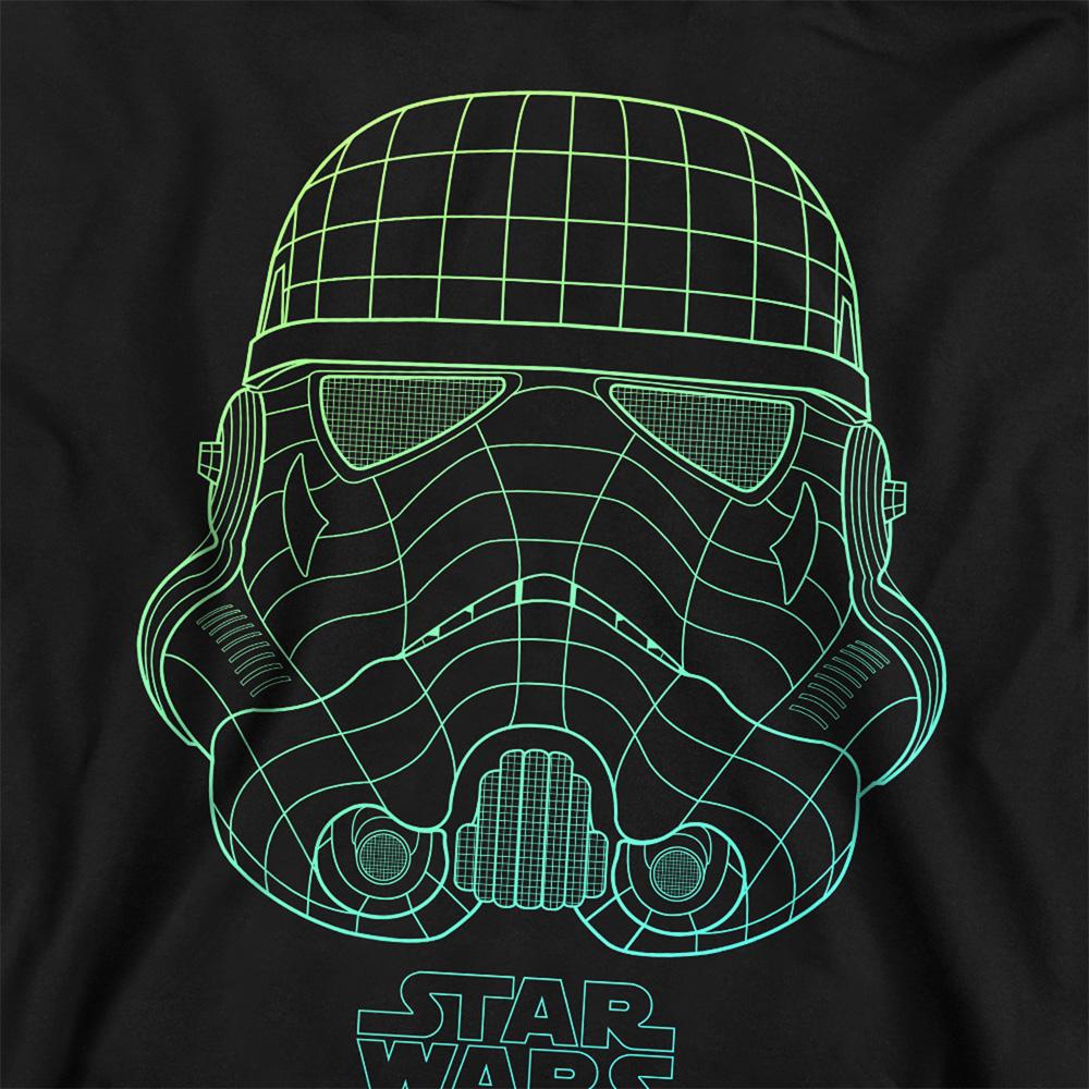 Navy - Back - Star Wars Childrens-Kids Stormtrooper Grid Hoodie