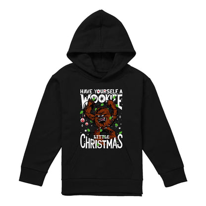 Black - Lifestyle - Star Wars Childrens-Kids Little Christmas Wookiee Hoodie