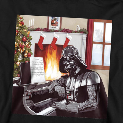 Athletic Heather - Back - Star Wars Childrens-Kids Christmas Carols Darth Vader Hoodie