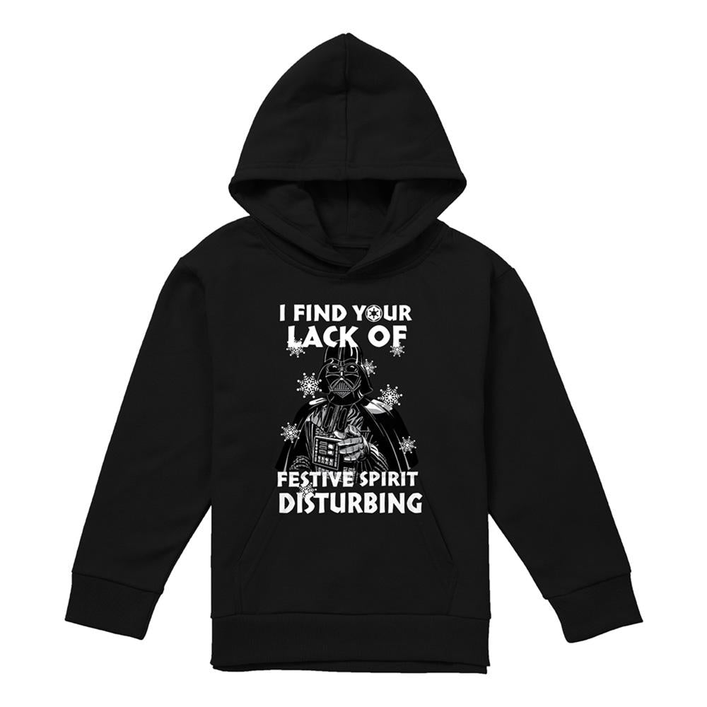 Athletic Heather - Lifestyle - Star Wars Childrens-Kids Lack Of Spirit Darth Vader Christmas Hoodie