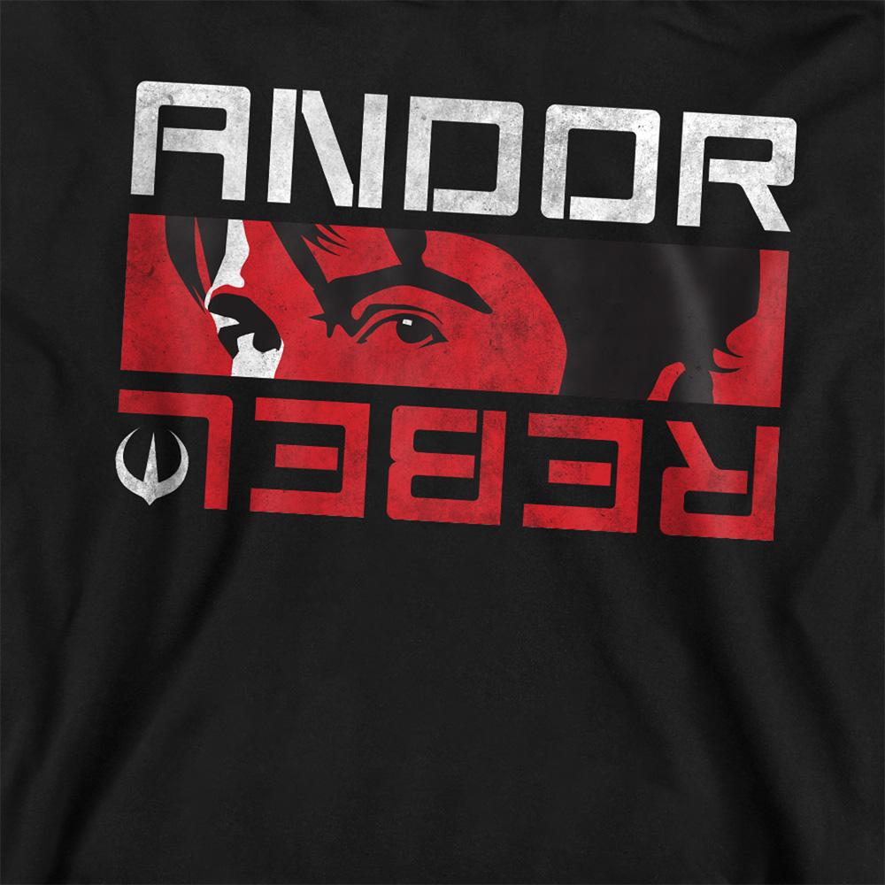 Black - Back - Star Wars: Andor Childrens-Kids Rebel Spy Hoodie