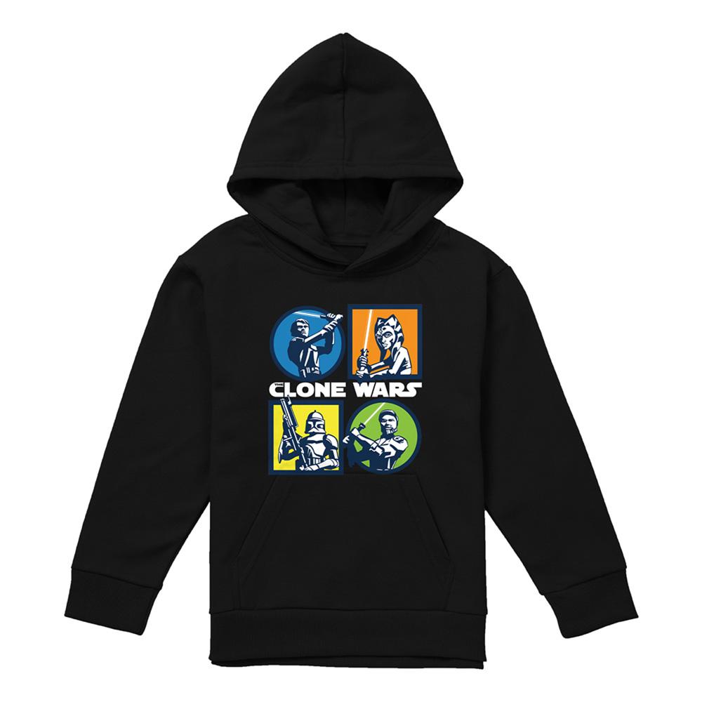 Navy - Lifestyle - Star Wars: The Clone Wars Childrens-Kids Grid Hoodie