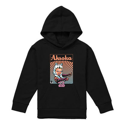 Navy - Front - Star Wars: Ahsoka Childrens-Kids Rays Hoodie