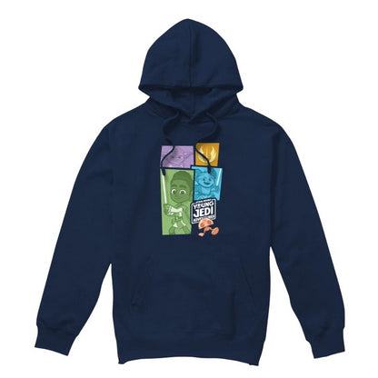 Navy - Front - Star Wars: Young Jedi Adventures Childrens-Kids Blocks Hoodie