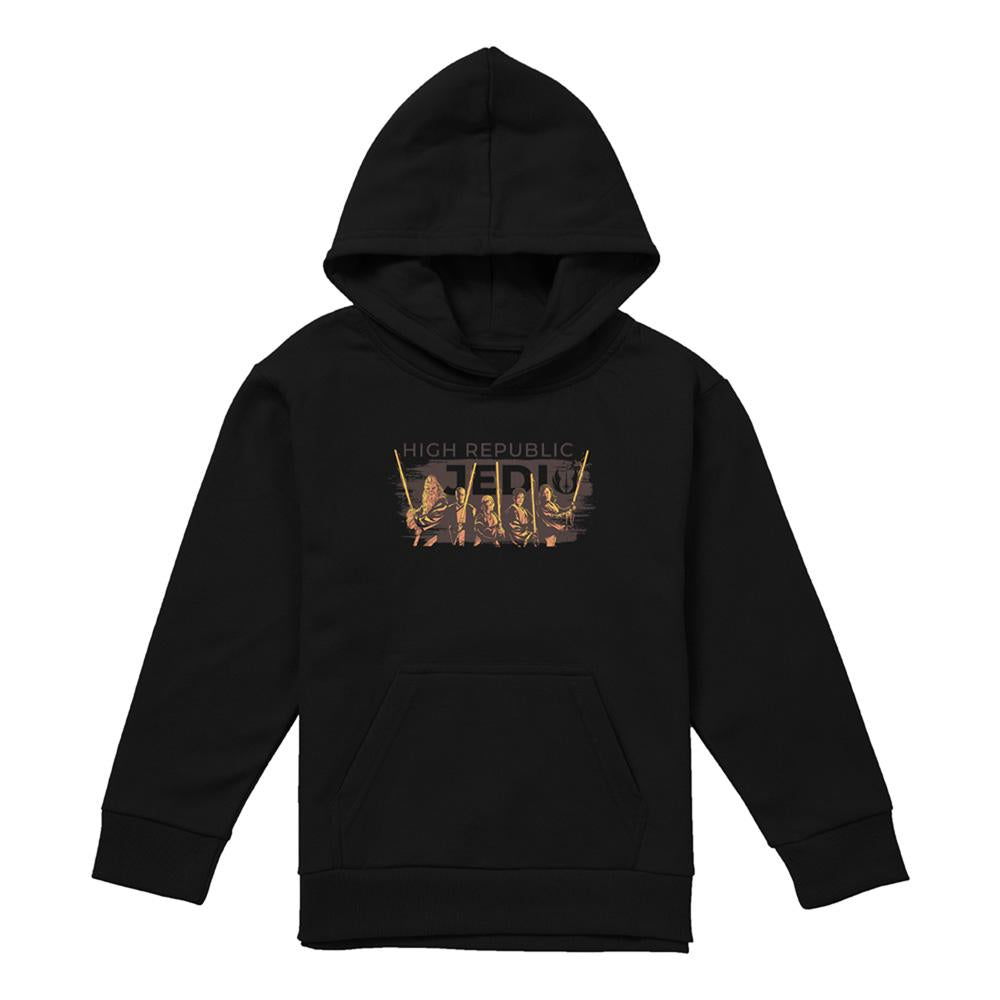 Black - Lifestyle - Star Wars: The Acolyte Childrens-Kids High Republic Jedi Ink Group Hoodie