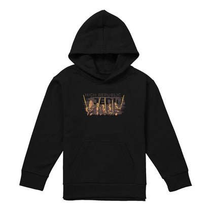 Black - Lifestyle - Star Wars: The Acolyte Childrens-Kids High Republic Jedi Ink Group Hoodie