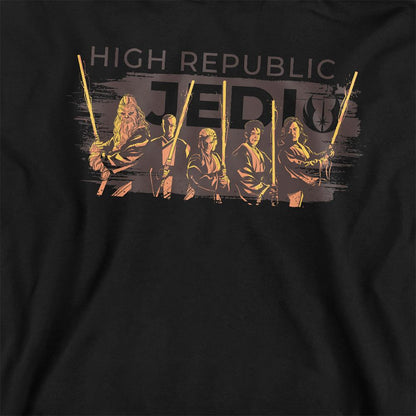 Navy - Back - Star Wars: The Acolyte Childrens-Kids High Republic Jedi Ink Group Hoodie