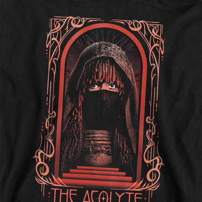 Navy - Back - Star Wars: The Acolyte Childrens-Kids Art Deco Masked Hoodie
