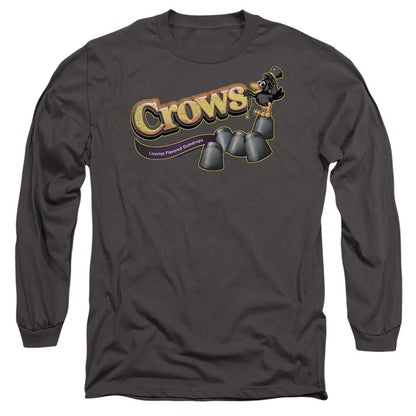 Charcoal - Back - The Crow Unisex Adult Tootsie Roll Long-Sleeved T-Shirt