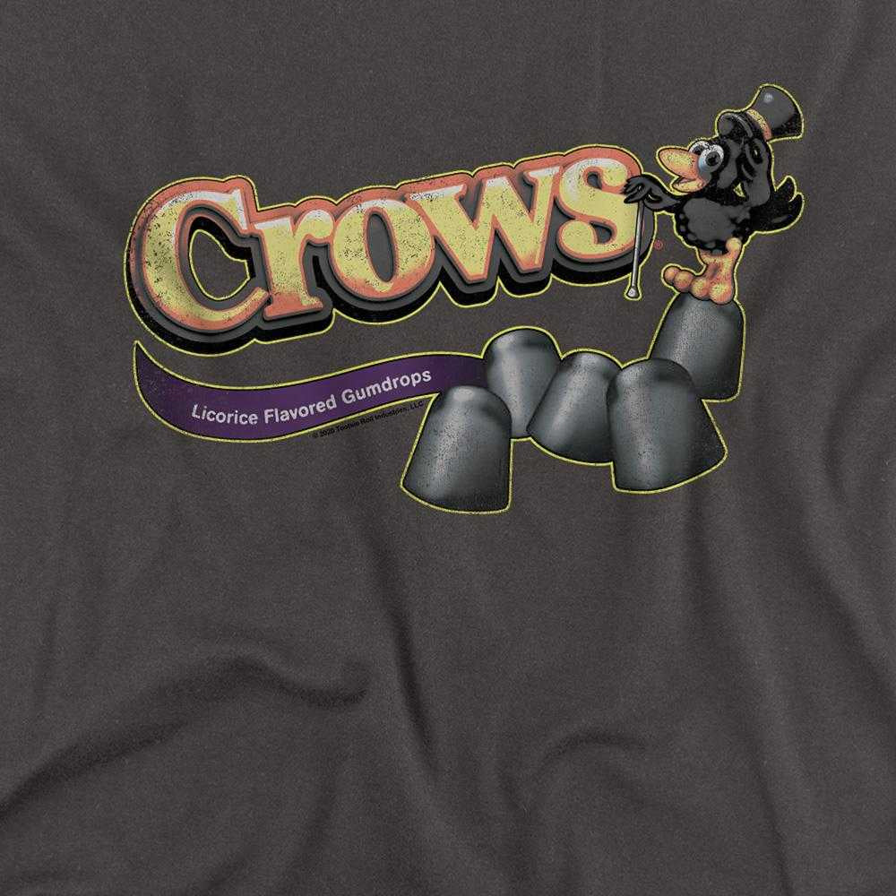 Charcoal - Side - The Crow Unisex Adult Tootsie Roll Long-Sleeved T-Shirt