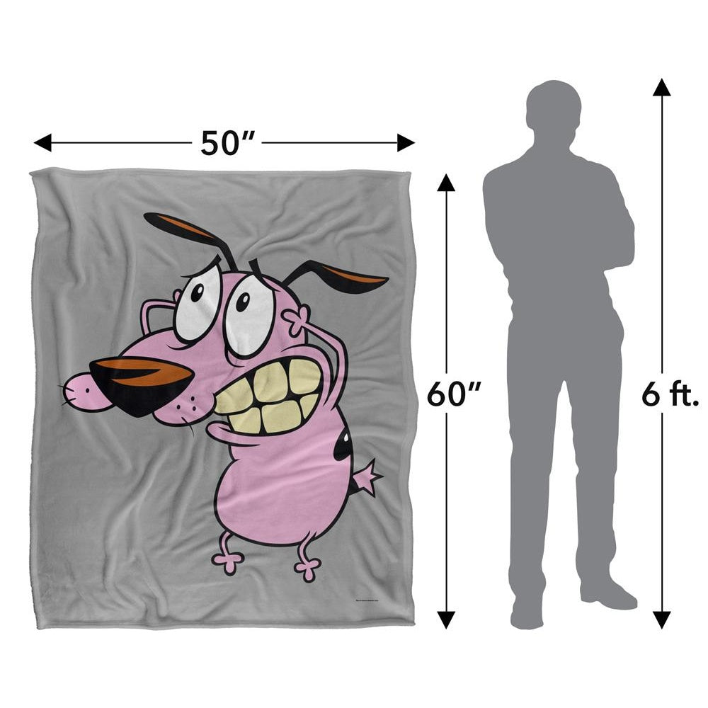 Multicoloured - Pack Shot - Courage The Cowardly Dog Season 1 Silky Supersoft Blanket
