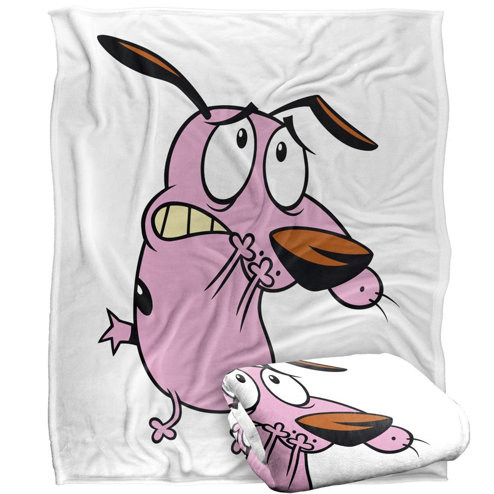 Multicoloured - Back - Courage The Cowardly Dog Season 2 Silky Supersoft Blanket