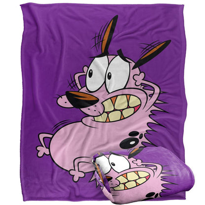 Multicoloured - Back - Courage The Cowardly Dog Season 3 Silky Supersoft Blanket