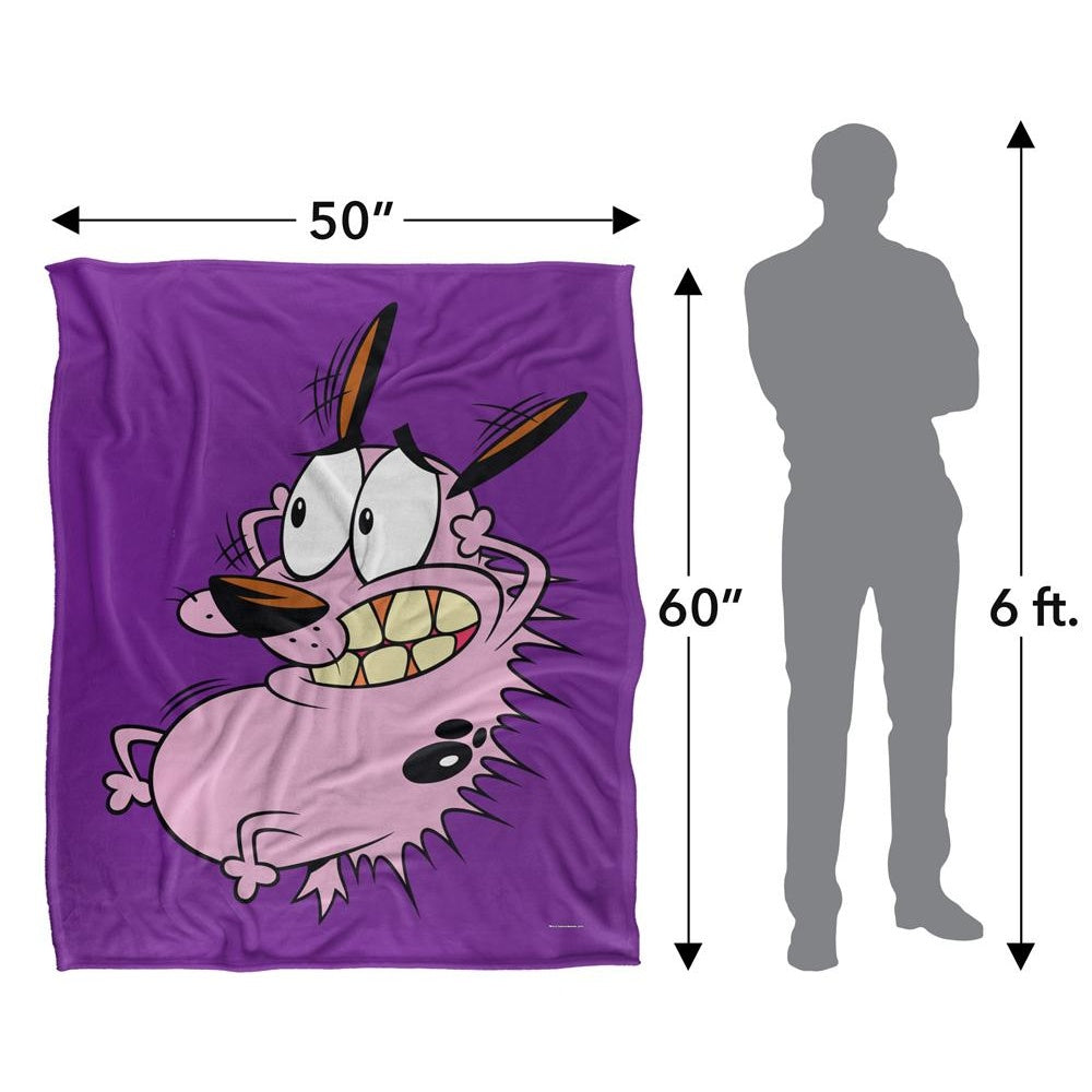 Multicoloured - Pack Shot - Courage The Cowardly Dog Season 3 Silky Supersoft Blanket