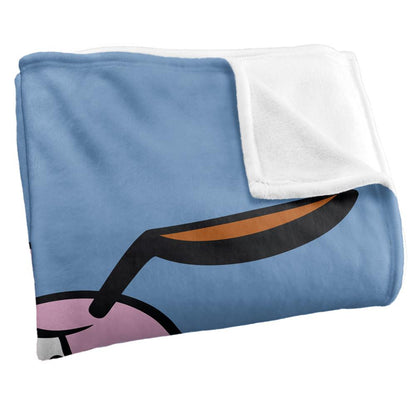 Multicoloured - Side - Courage The Cowardly Dog Season 4 Silky Supersoft Blanket