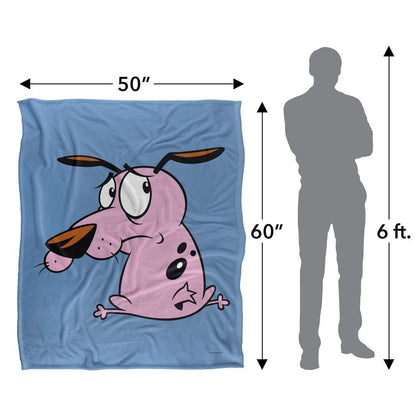 Multicoloured - Pack Shot - Courage The Cowardly Dog Season 4 Silky Supersoft Blanket
