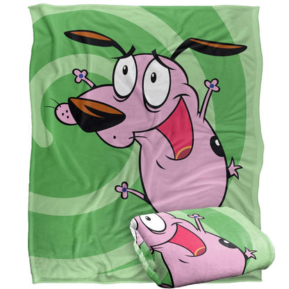Multicoloured - Back - Courage The Cowardly Dog Complete Series Silky Cover Supersoft Blanket