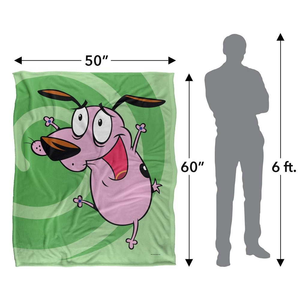 Multicoloured - Pack Shot - Courage The Cowardly Dog Complete Series Silky Cover Supersoft Blanket