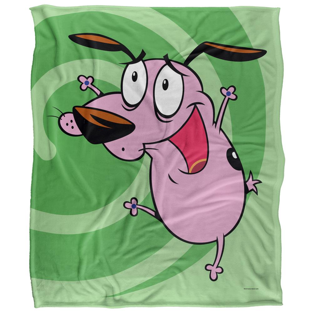 Multicoloured - Front - Courage The Cowardly Dog Complete Series Silky Cover Supersoft Blanket