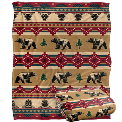 Multicoloured-Multicoloured - Back - JQ Licensing Silky Bear Supersoft Blanket