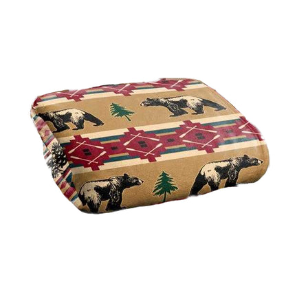 Multicoloured-Multicoloured - Back - JQ Licensing Silky Bear Supersoft Blanket
