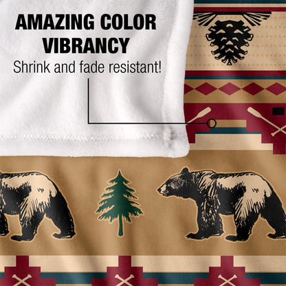Multicoloured-Multicoloured - Lifestyle - JQ Licensing Silky Bear Supersoft Blanket