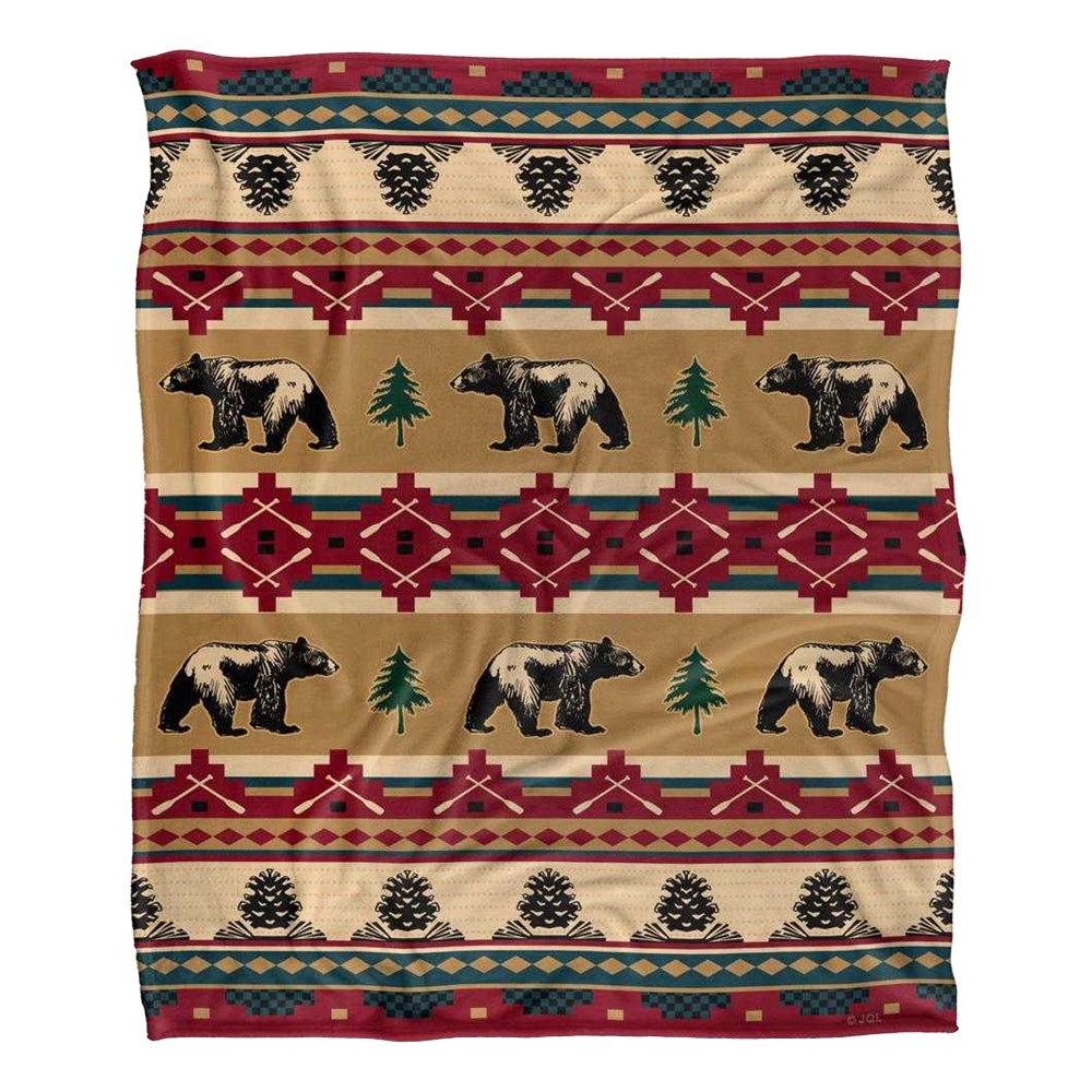 Multicoloured-Multicoloured - Front - JQ Licensing Silky Bear Supersoft Blanket