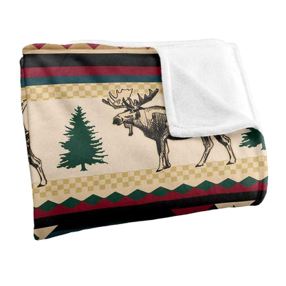 Multicoloured-Multicoloured - Side - JQ Licensing Silky Moose Supersoft Blanket