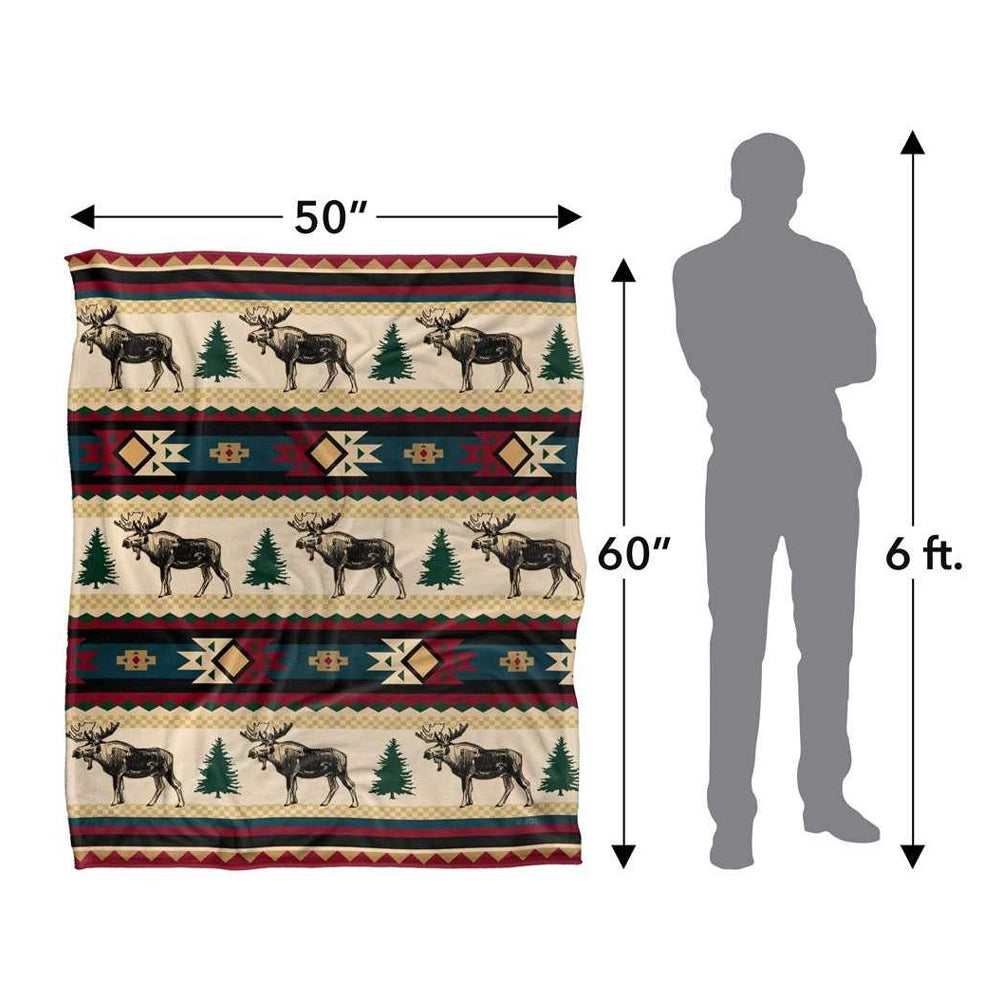 Multicoloured-Multicoloured - Lifestyle - JQ Licensing Silky Moose Supersoft Blanket