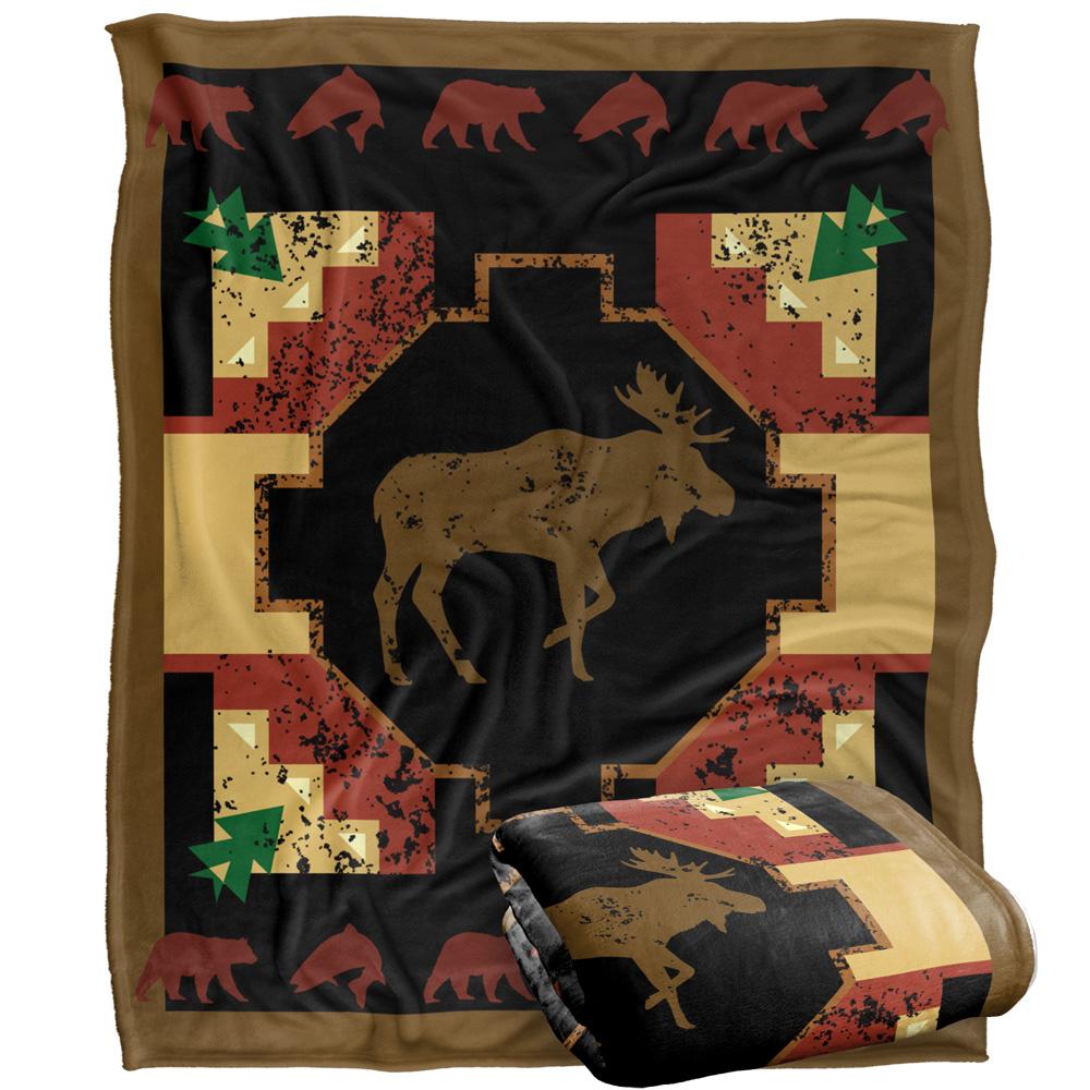 Multicoloured - Back - JQ Licensing 2 Silky Moose Supersoft Blanket