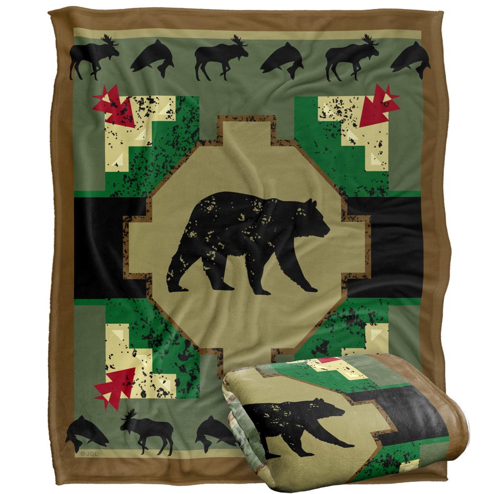 Multicoloured - Back - JQ Licensing 2 Silky Bear Supersoft Blanket