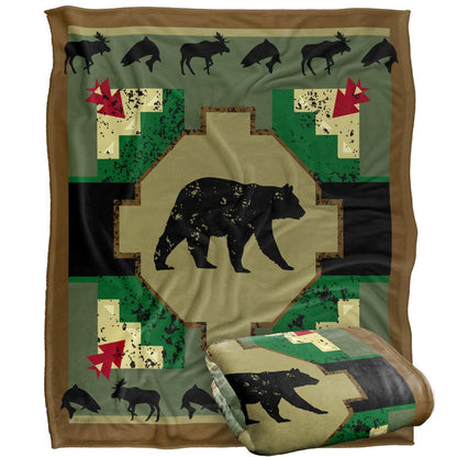 Multicoloured - Back - JQ Licensing 2 Silky Bear Supersoft Blanket